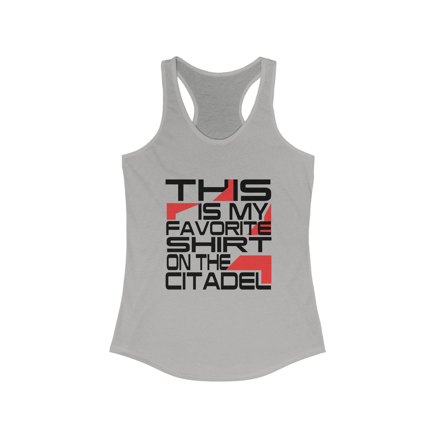 Jennifer Hale - This is My Favorite Shirt on the Citadel - Racerback Tank