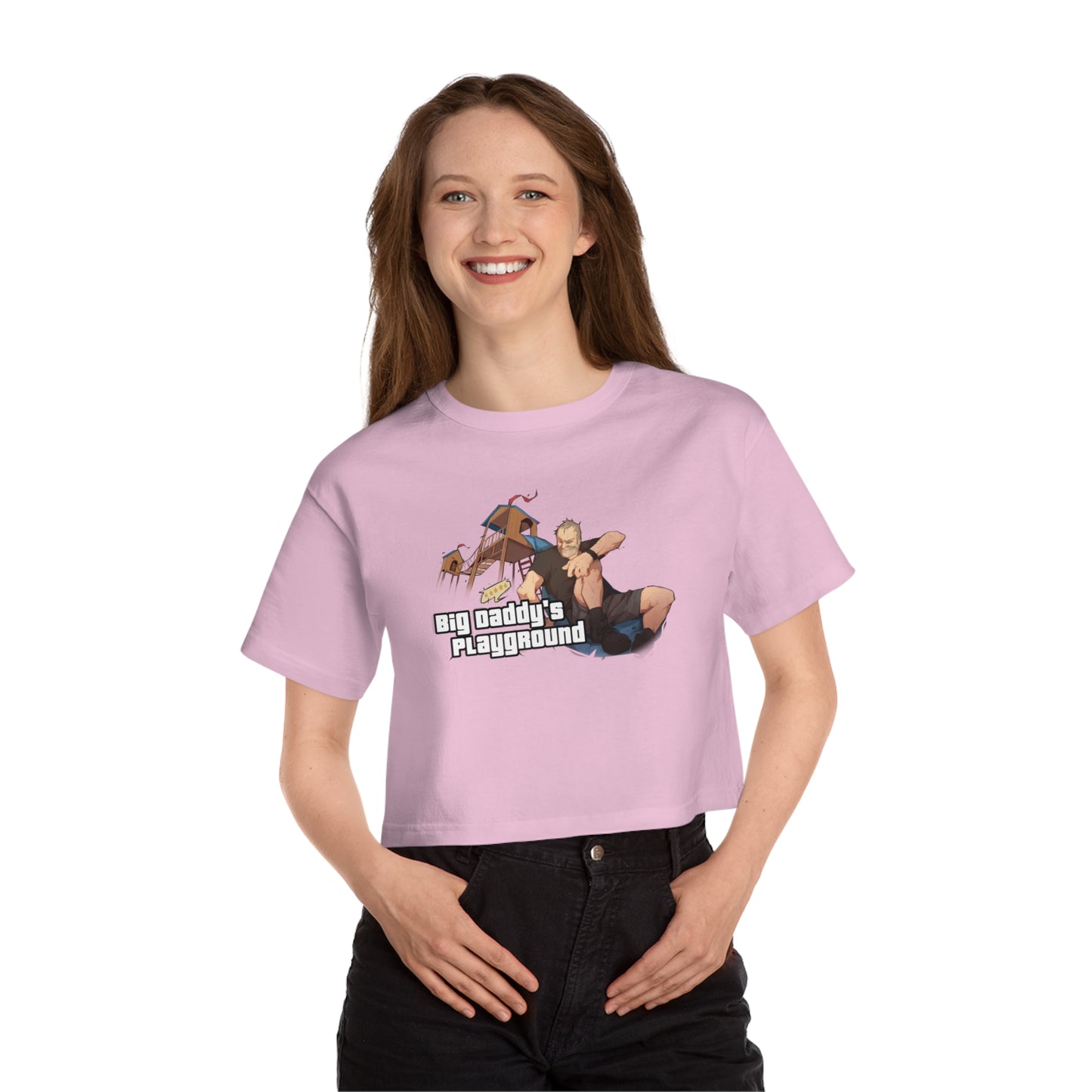 Ned Luke - Big Daddy's Playground (Logo C) - Women's Cropped T-shirt