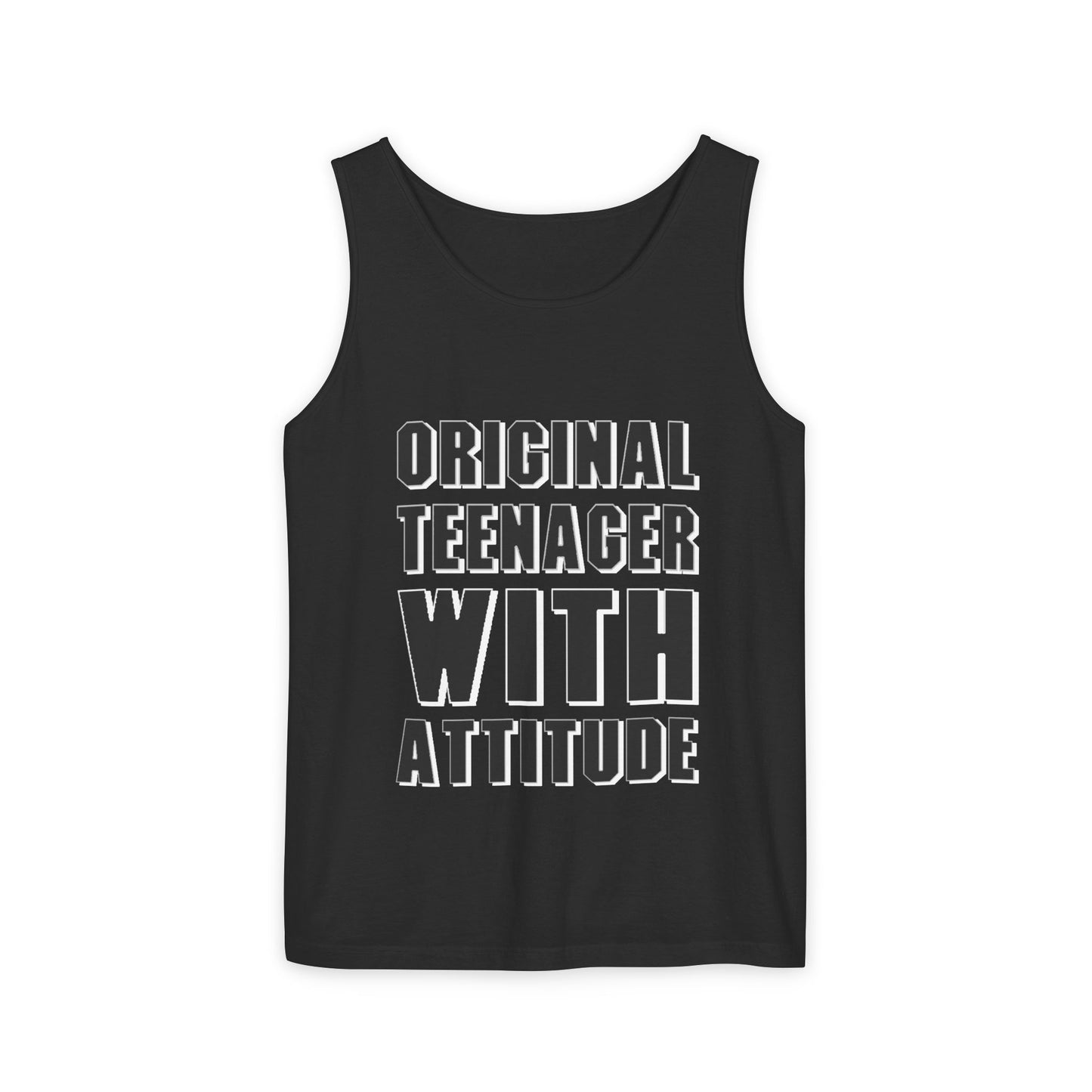 Walter Jones - Original Teenager With Attitude (Black Font) - Tank Top