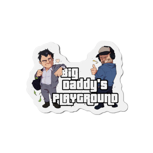 Ned Luke - Big Daddy's Playground (Logo A) Die-Cut Magnets