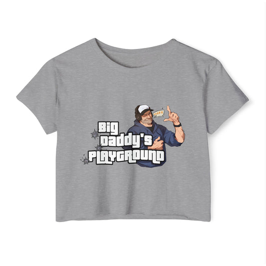 Ned Luke - Big Daddy's Playground (Logo B) - Women's Festival Crop Top