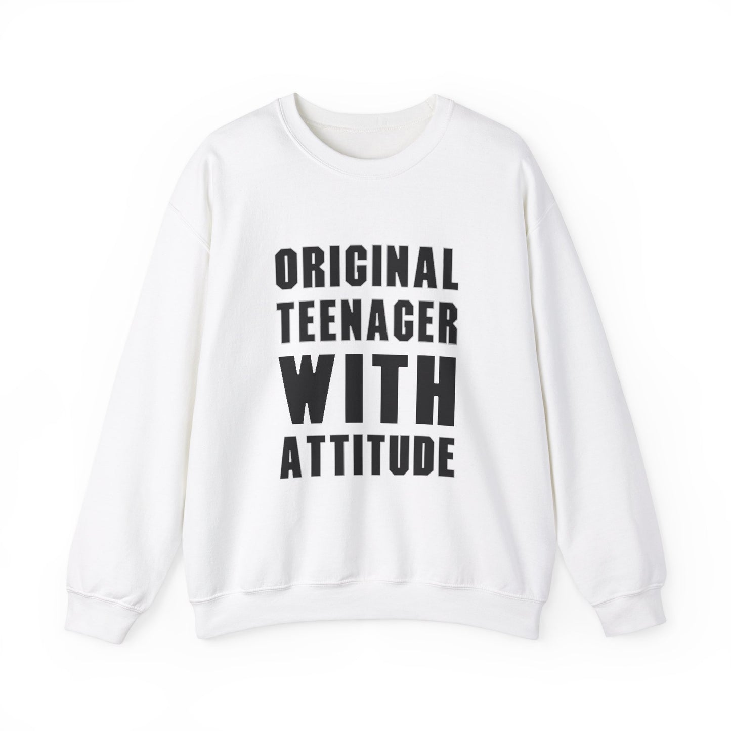 Walter Jones - Original Teenager With Attitude (Black Font) -  Crewneck Sweatshirt