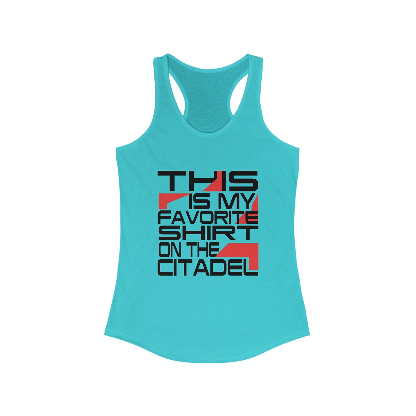 Jennifer Hale - This is My Favorite Shirt on the Citadel - Racerback Tank