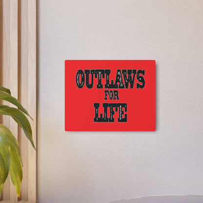 Roger Clark- Outlaws/Metal Art Sign