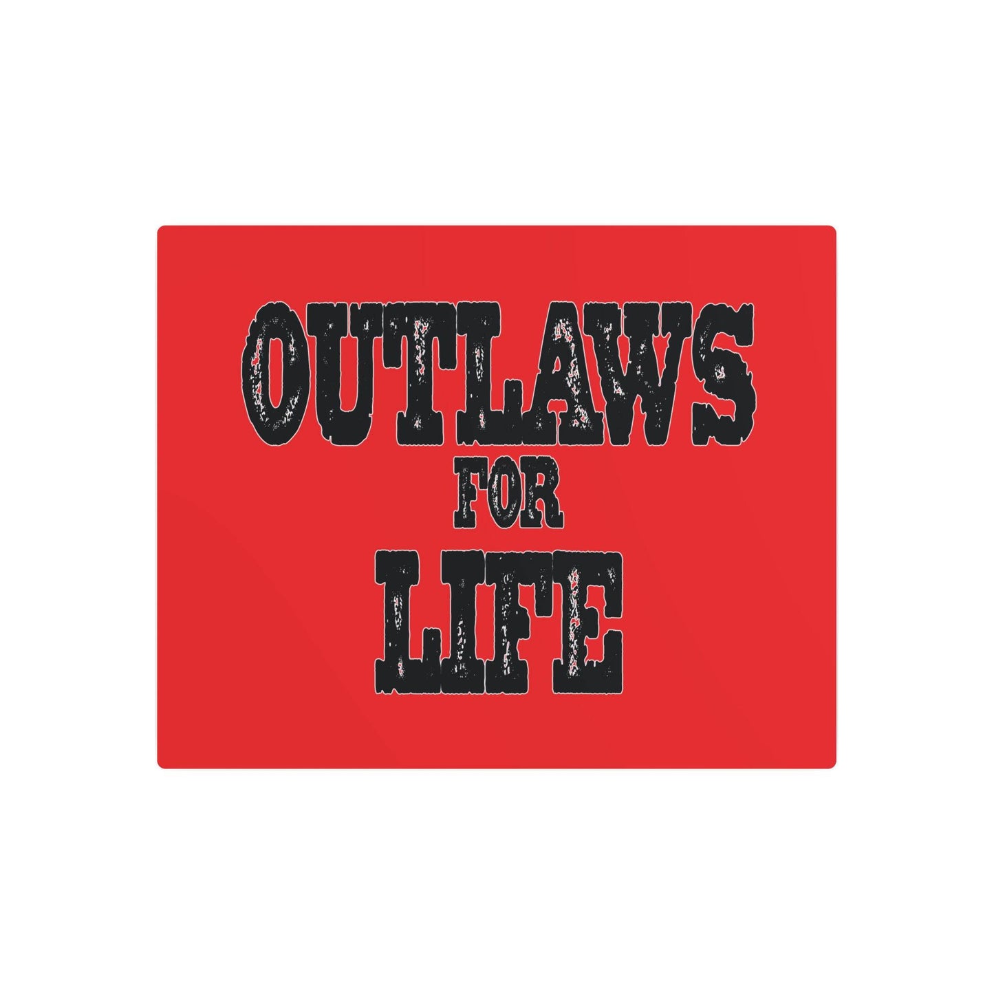 Roger Clark- Outlaws/Metal Art Sign