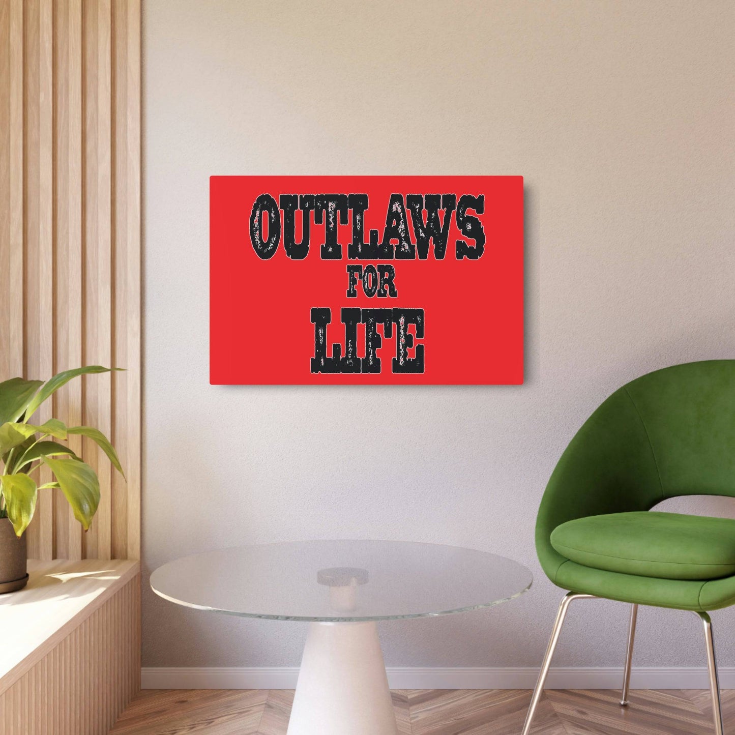 Roger Clark- Outlaws/Metal Art Sign