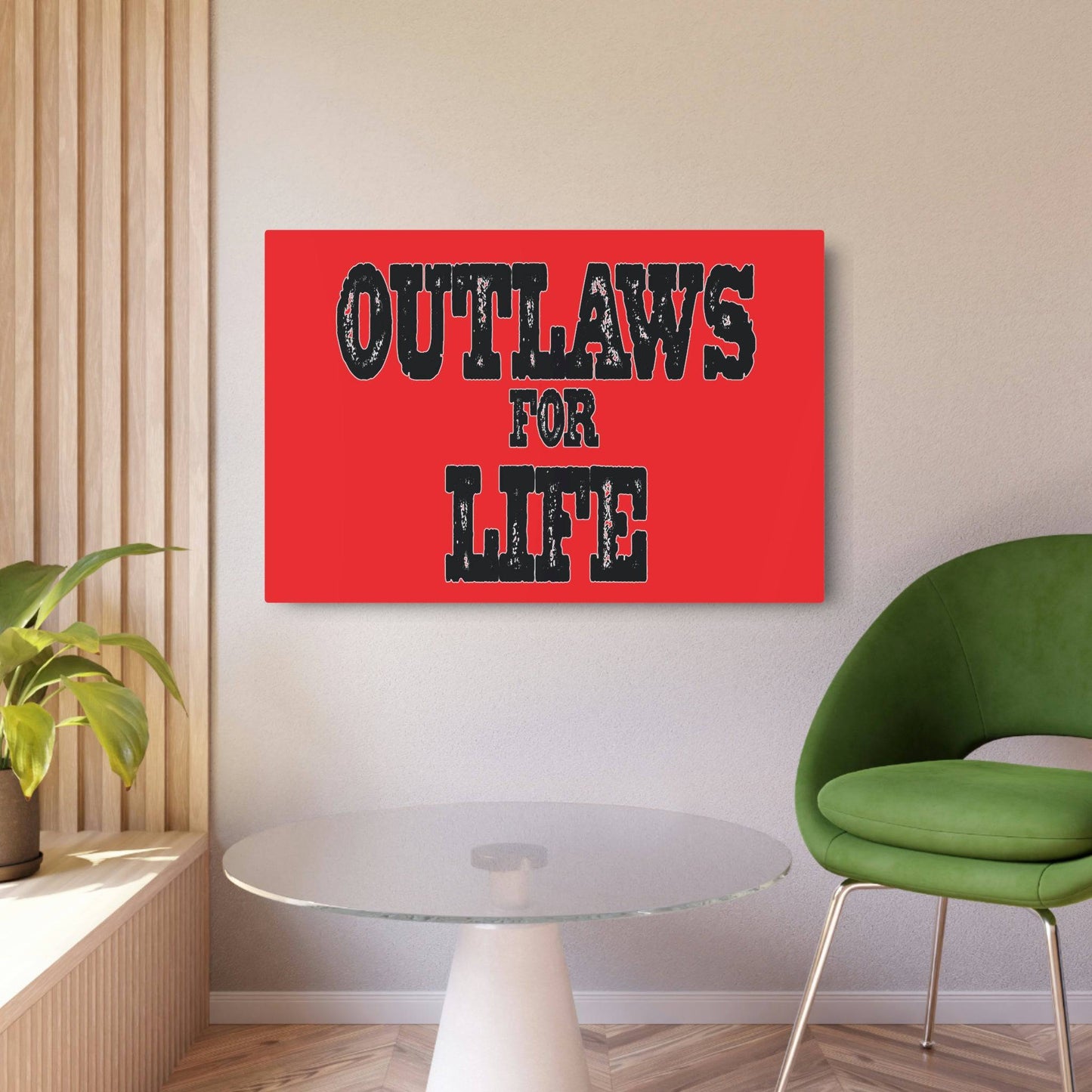 Roger Clark- Outlaws/Metal Art Sign