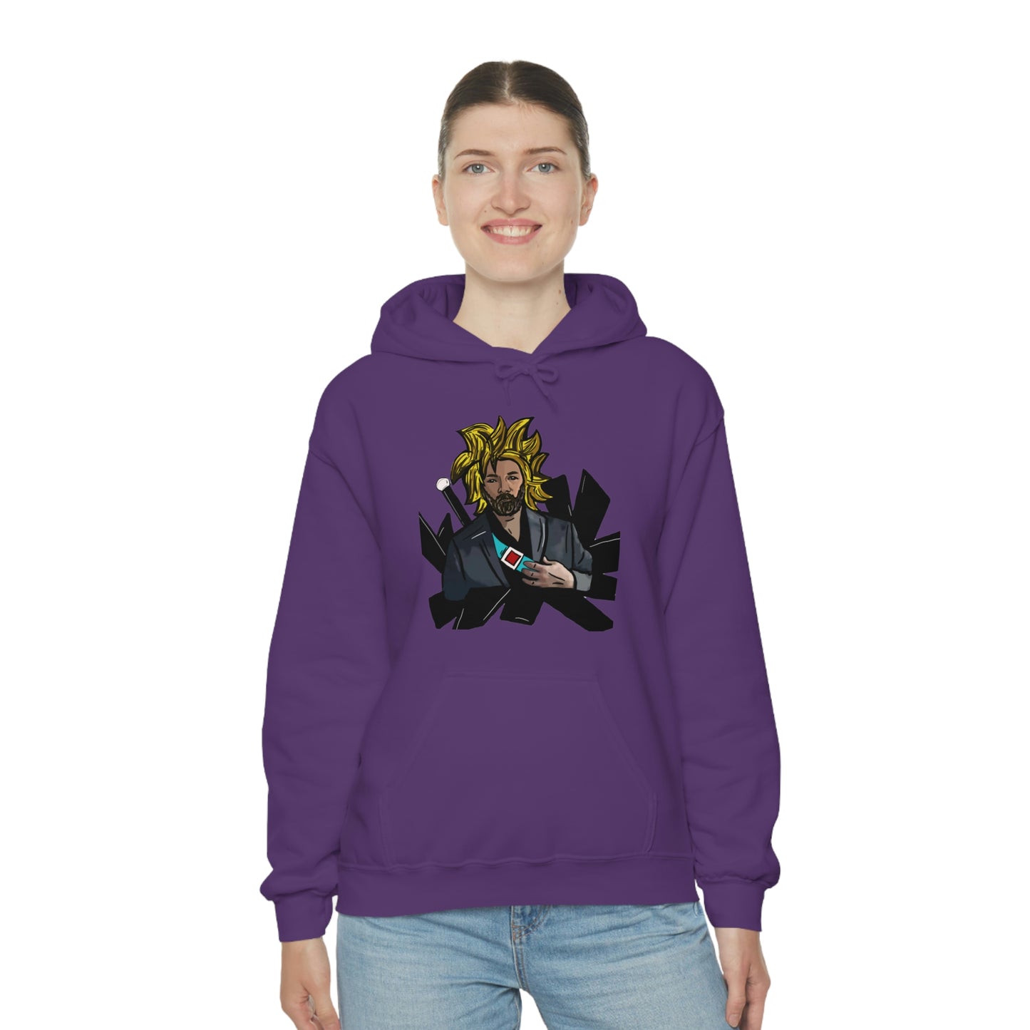 Super Saiyan Vale- Hooded Sweatshirt- Eric Vale