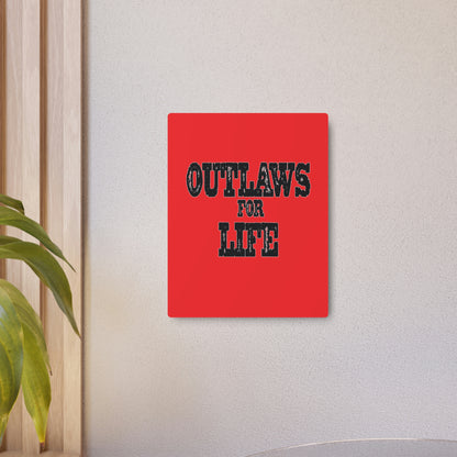 Roger Clark- Outlaws/Metal Art Sign