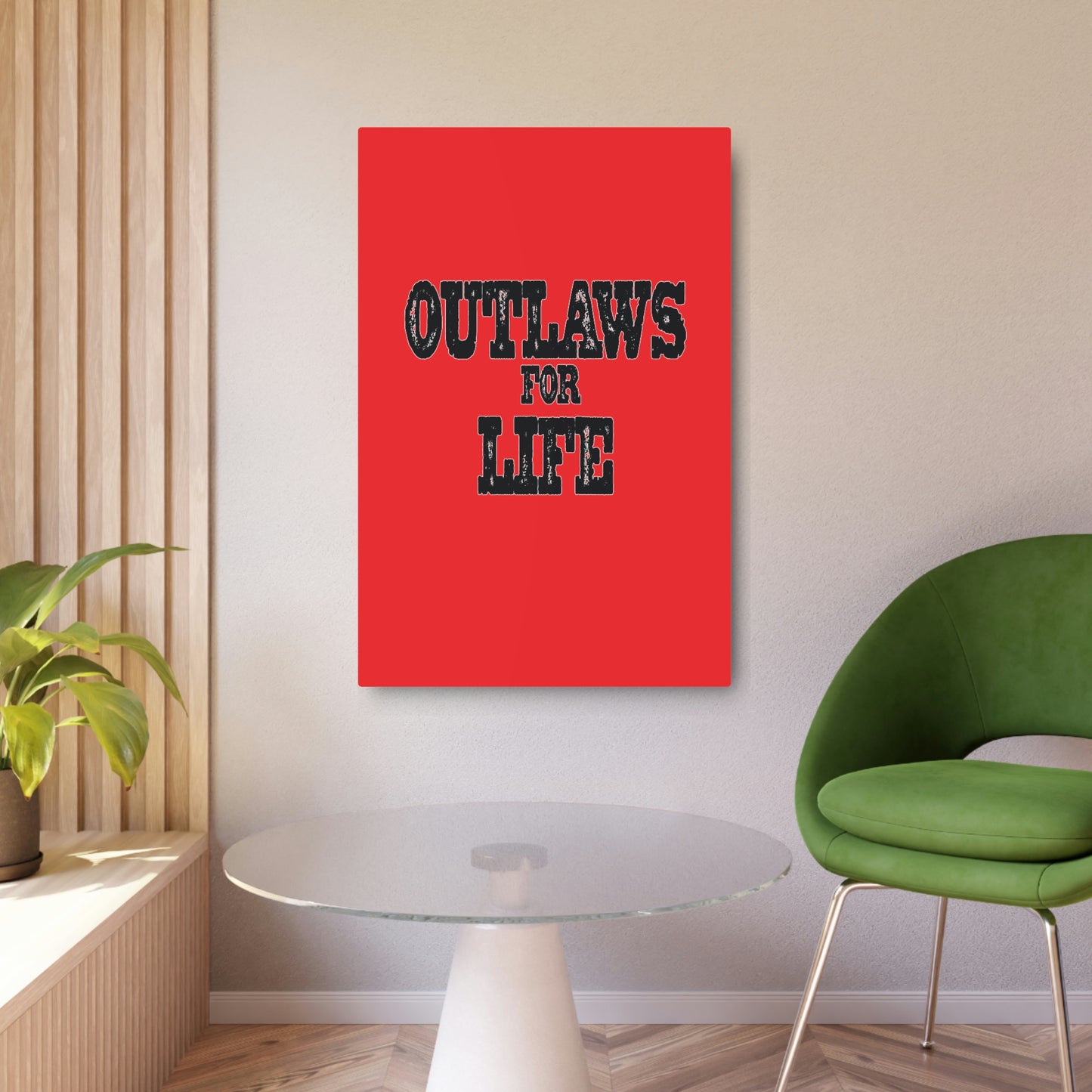 Roger Clark- Outlaws/Metal Art Sign