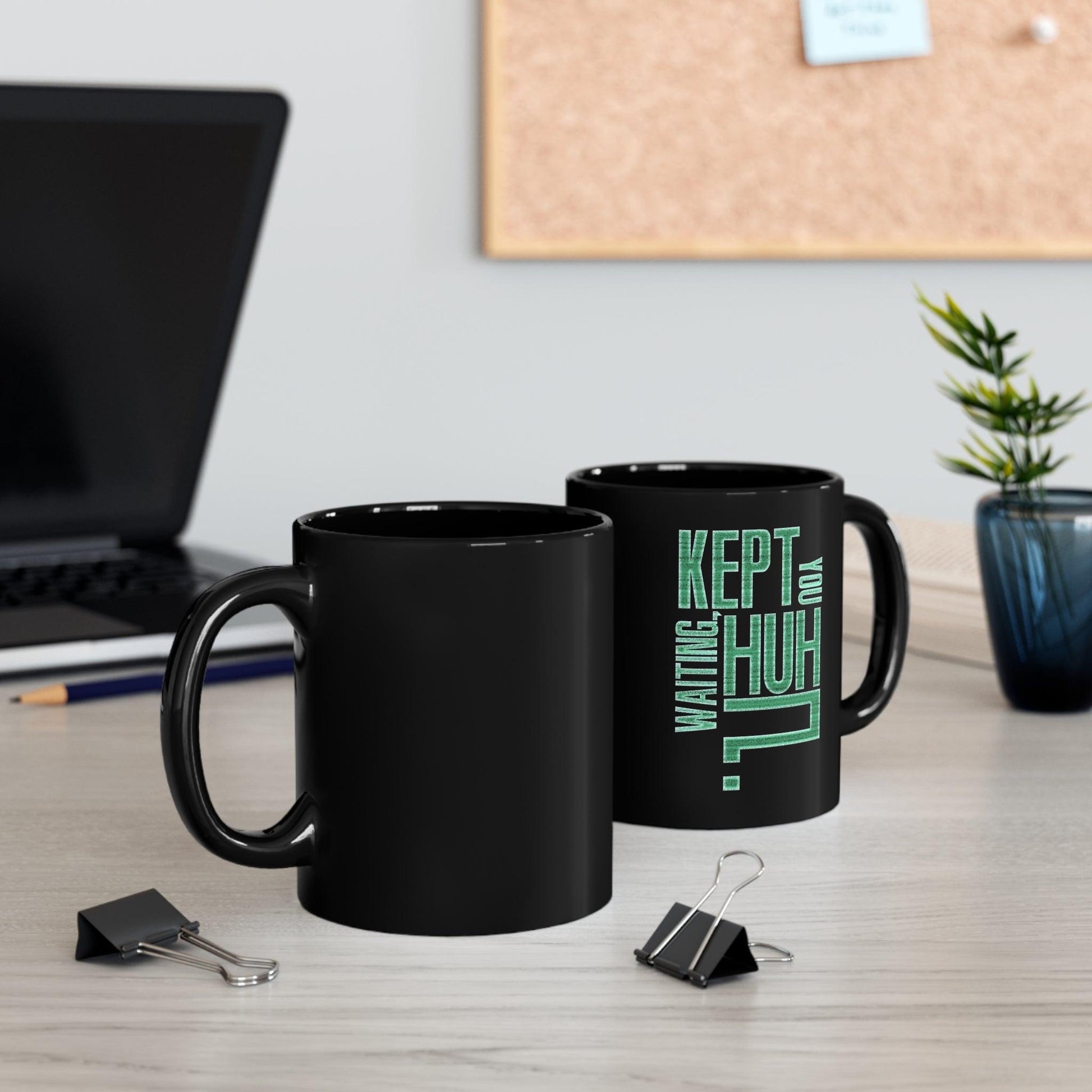 David Hayter - "Kept You Waiting, Huh?" Quote - Black Mug - GtvStore