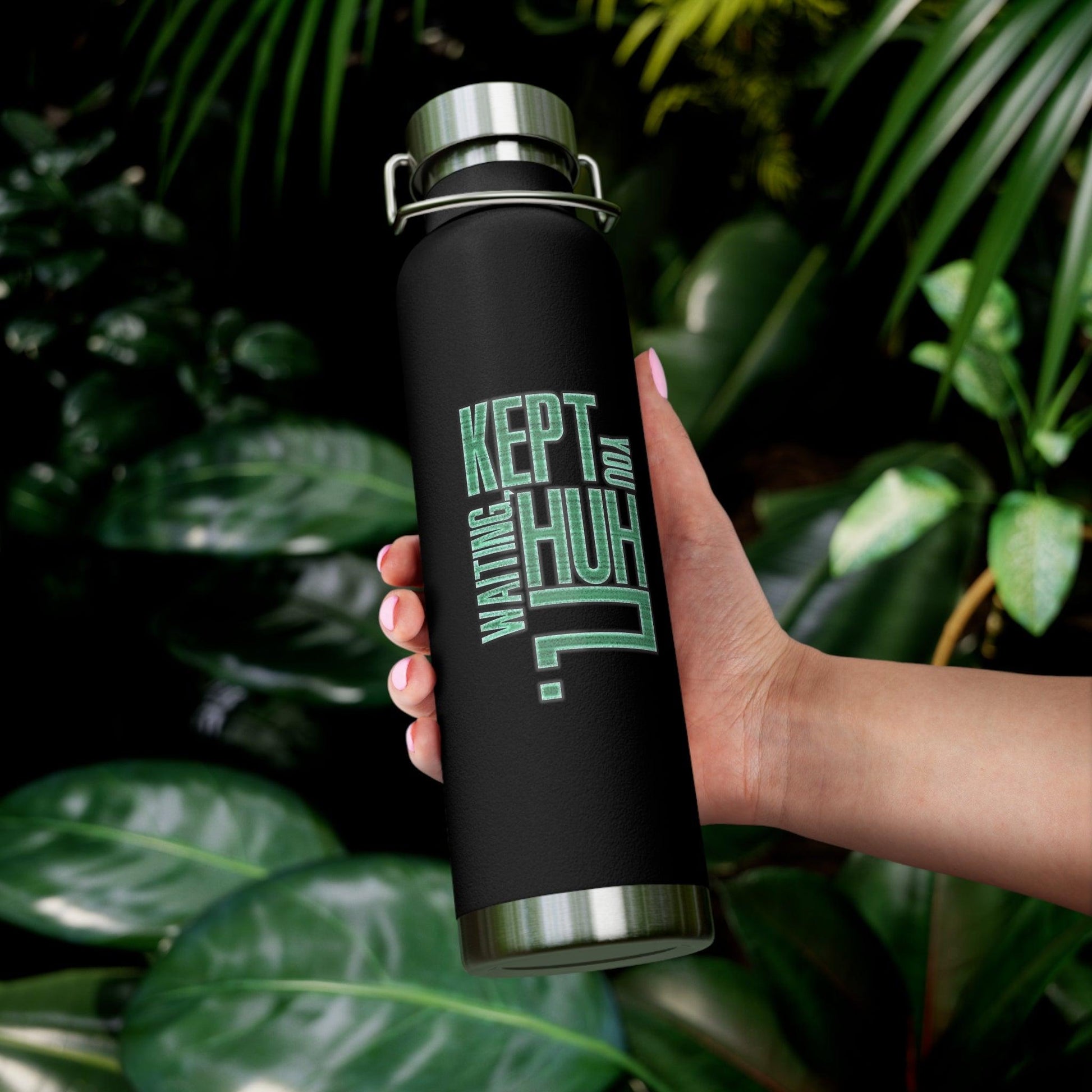 David Hayter - "Kept You Waiting, Huh?" Quote - Vacuum Insulated Bottle, 22oz - GtvStore