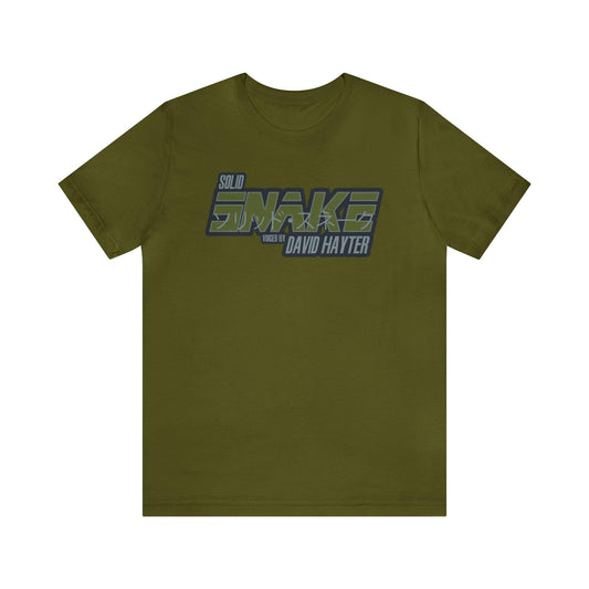 David Hayter - Solid Snake Voiced by T-shirt (AUTOGRAPHED LIMITED EDITION) - GtvStore