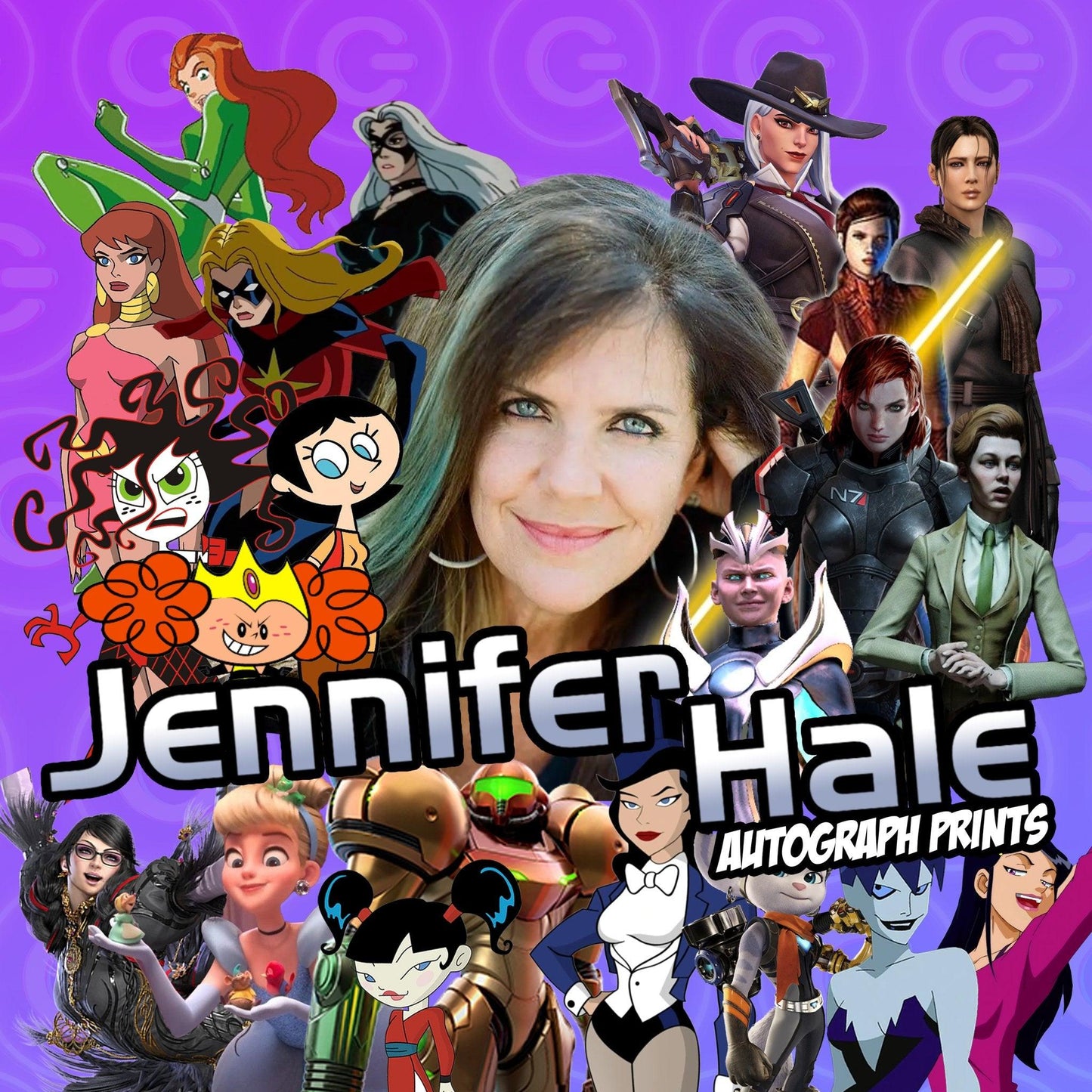 Jen Hale Charity Autograph Prints - GtvStore