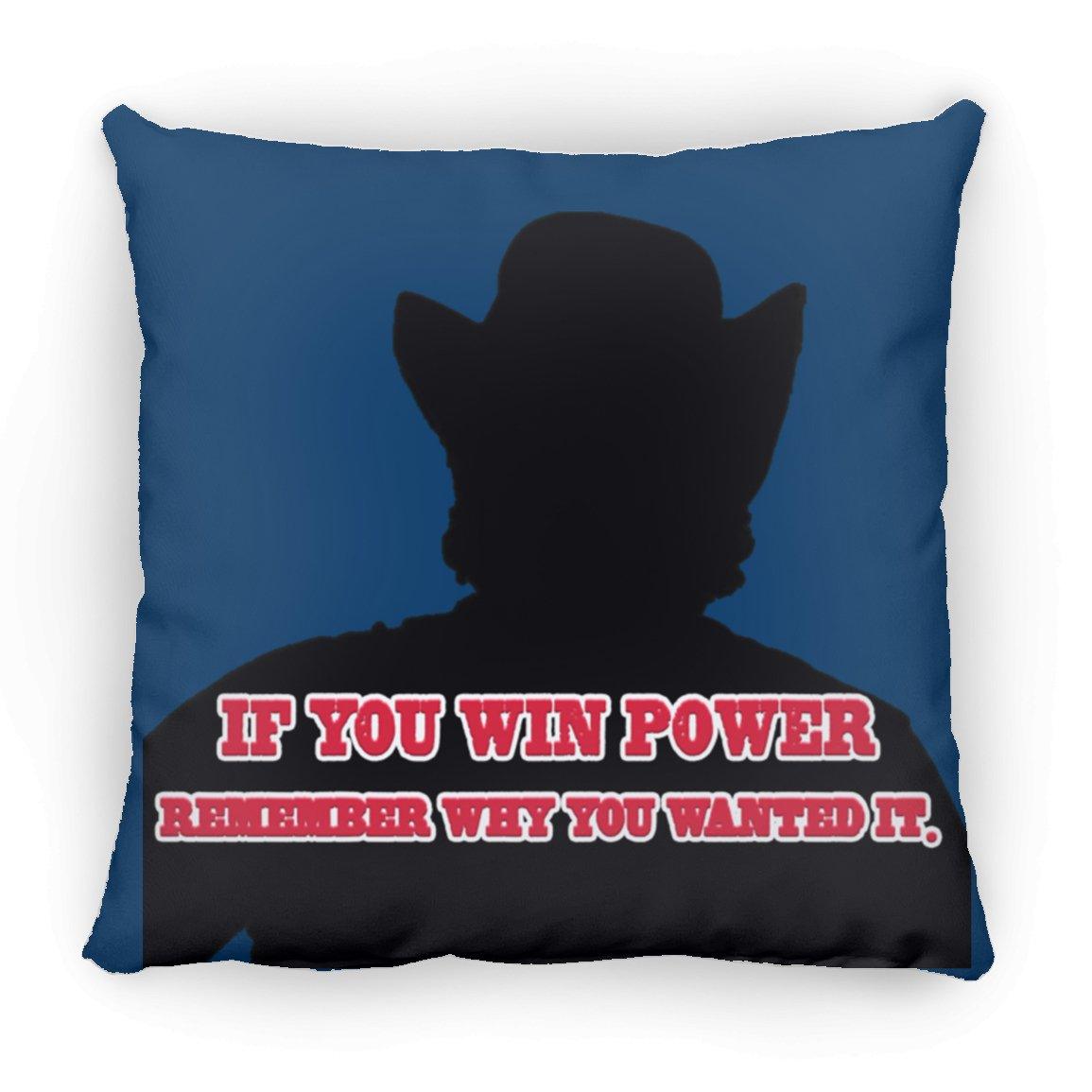 Rob Wiethoff- Power Silhouette red/ Large Square Pillow - GtvStore