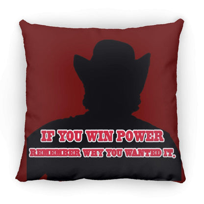 Rob Wiethoff- Power Silhouette red/ Large Square Pillow - GtvStore