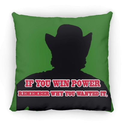 Rob Wiethoff- Power Silhouette red/ Large Square Pillow - GtvStore