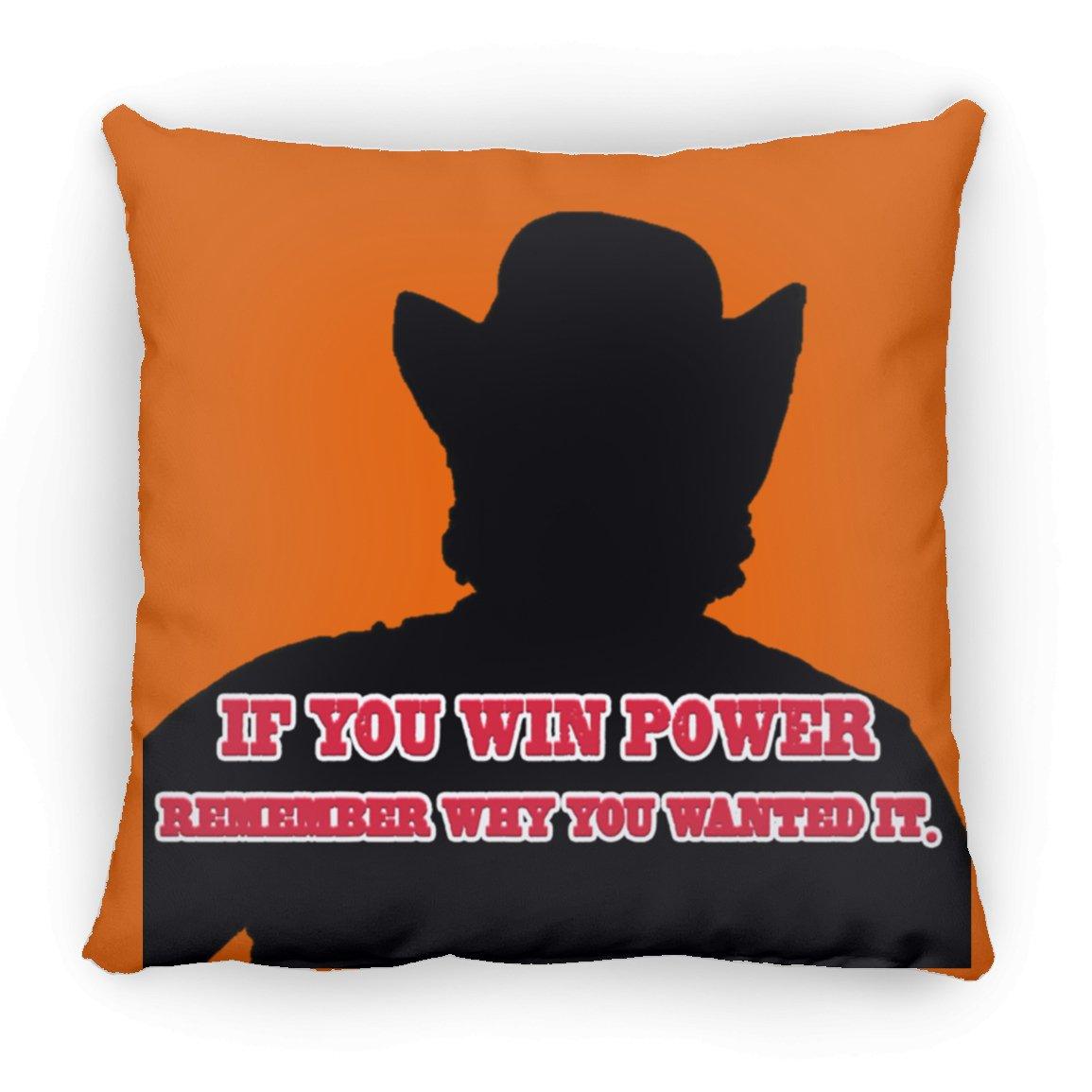 Rob Wiethoff- Power Silhouette red/ Large Square Pillow - GtvStore