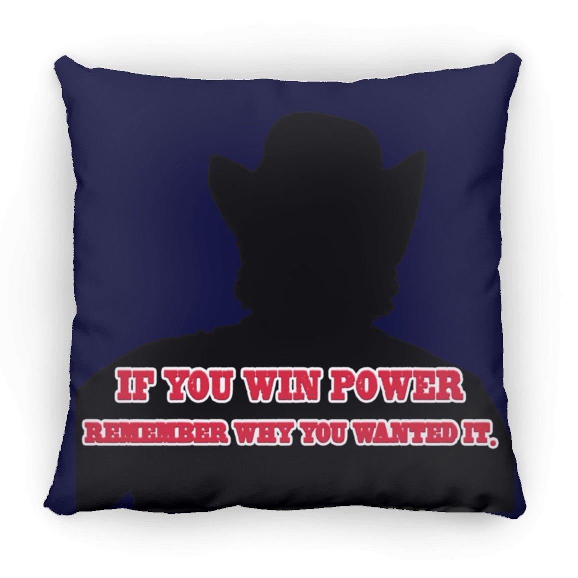 Rob Wiethoff- Power Silhouette red/ Large Square Pillow - GtvStore