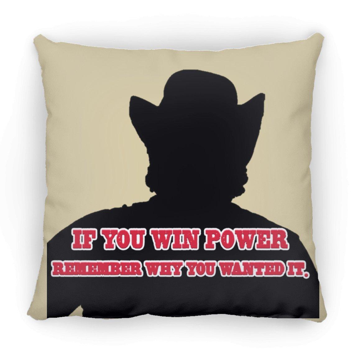 Rob Wiethoff- Power Silhouette red/ Large Square Pillow AUTOGRAPHED - GtvStore