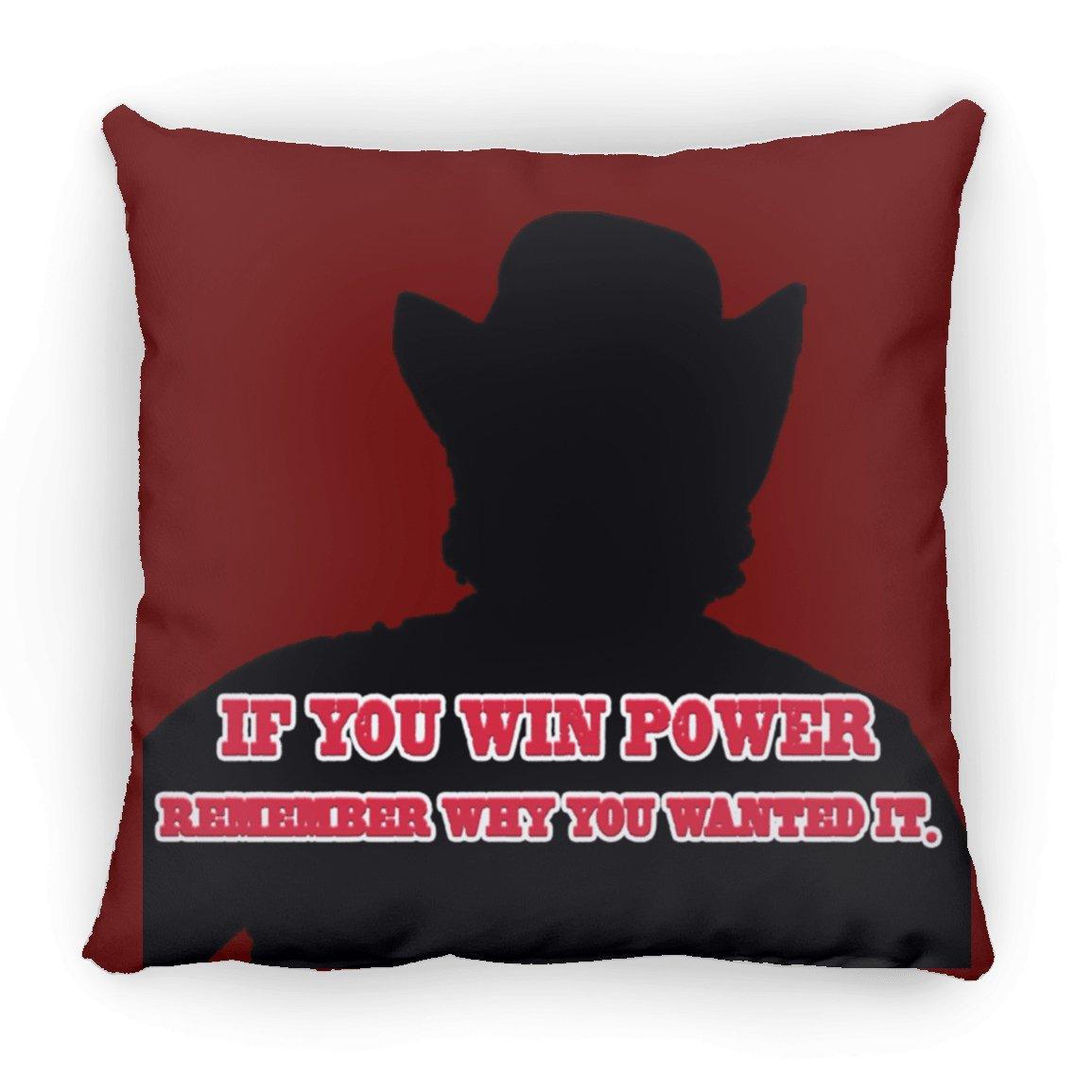 Rob Wiethoff- Power Silhouette red/ Large Square Pillow AUTOGRAPHED - GtvStore