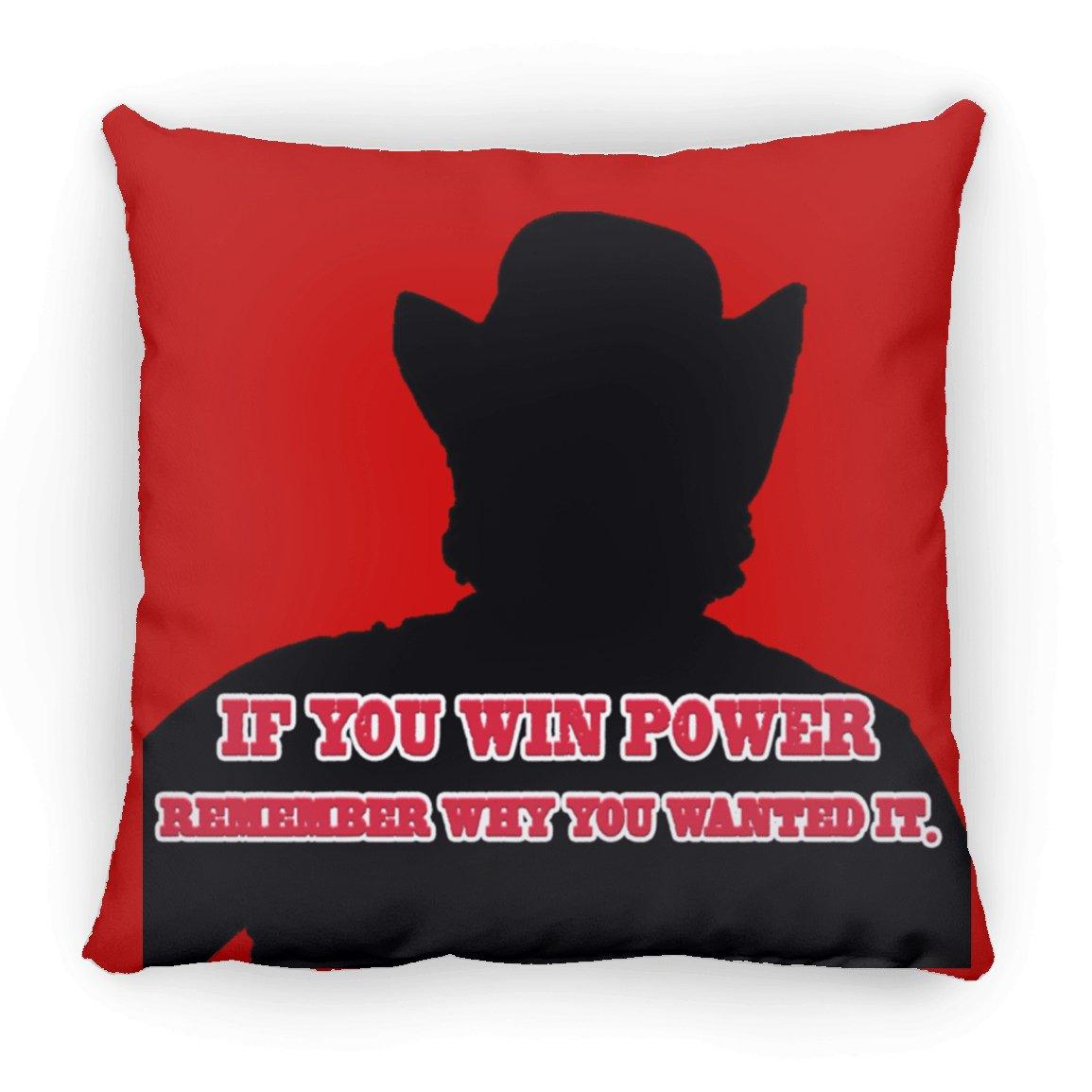 Rob Wiethoff- Power Silhouette red/ Large Square Pillow AUTOGRAPHED - GtvStore