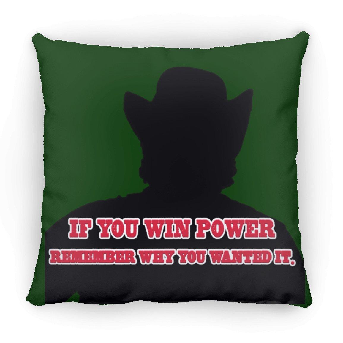 Rob Wiethoff- Power Silhouette red/ Large Square Pillow AUTOGRAPHED - GtvStore