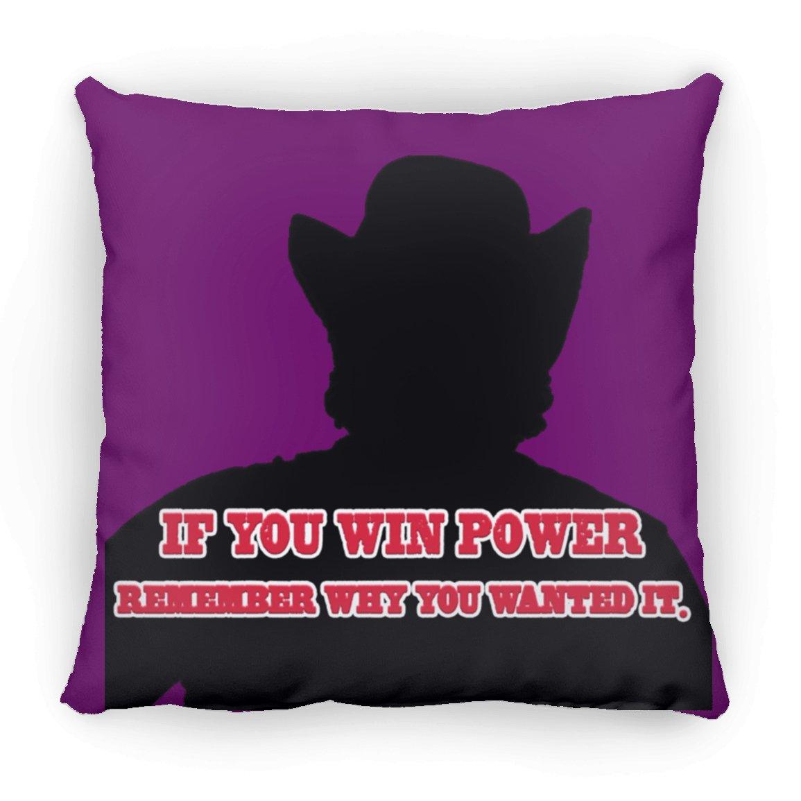 Rob Wiethoff- Power Silhouette red/ Large Square Pillow AUTOGRAPHED - GtvStore