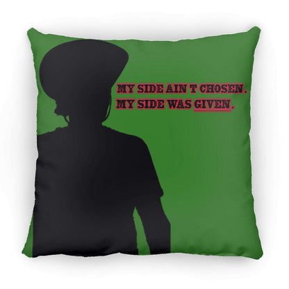 Rob Wiethoff- Side Silhouette Black/ Large Square Pillow - GtvStore