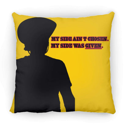 Rob Wiethoff- Side Silhouette Black/ Large Square Pillow - GtvStore