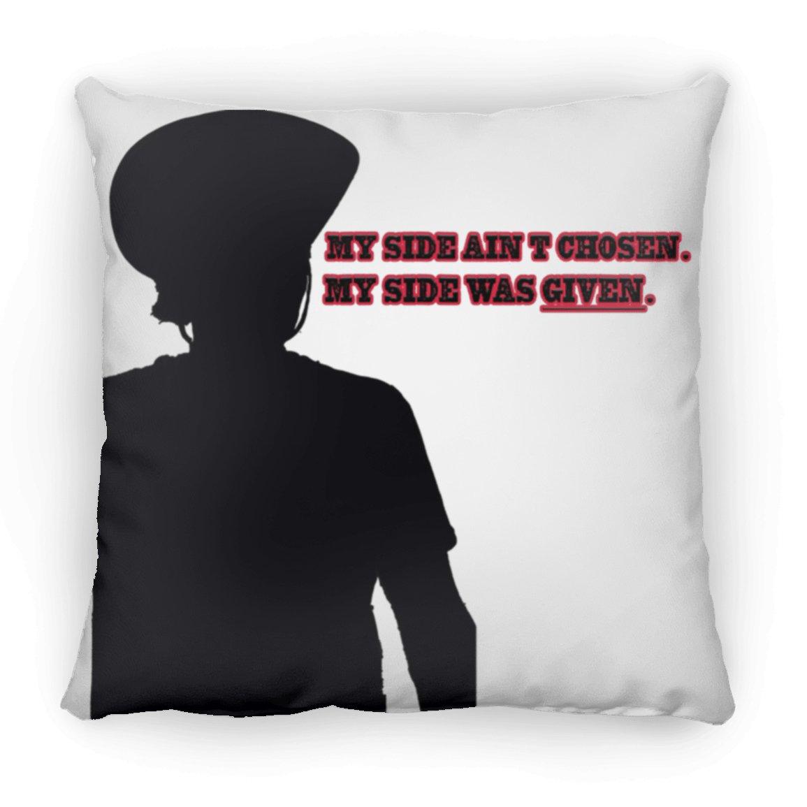 Rob Wiethoff- Side Silhouette Black/ Large Square Pillow - GtvStore