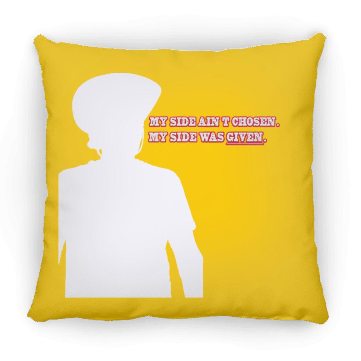 Rob Wiethoff- Side white Silhouette/ Large Square Pillow - GtvStore