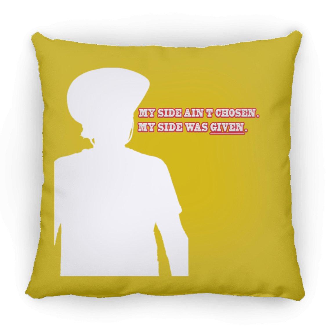 Rob Wiethoff- Side white Silhouette/ Large Square Pillow - GtvStore