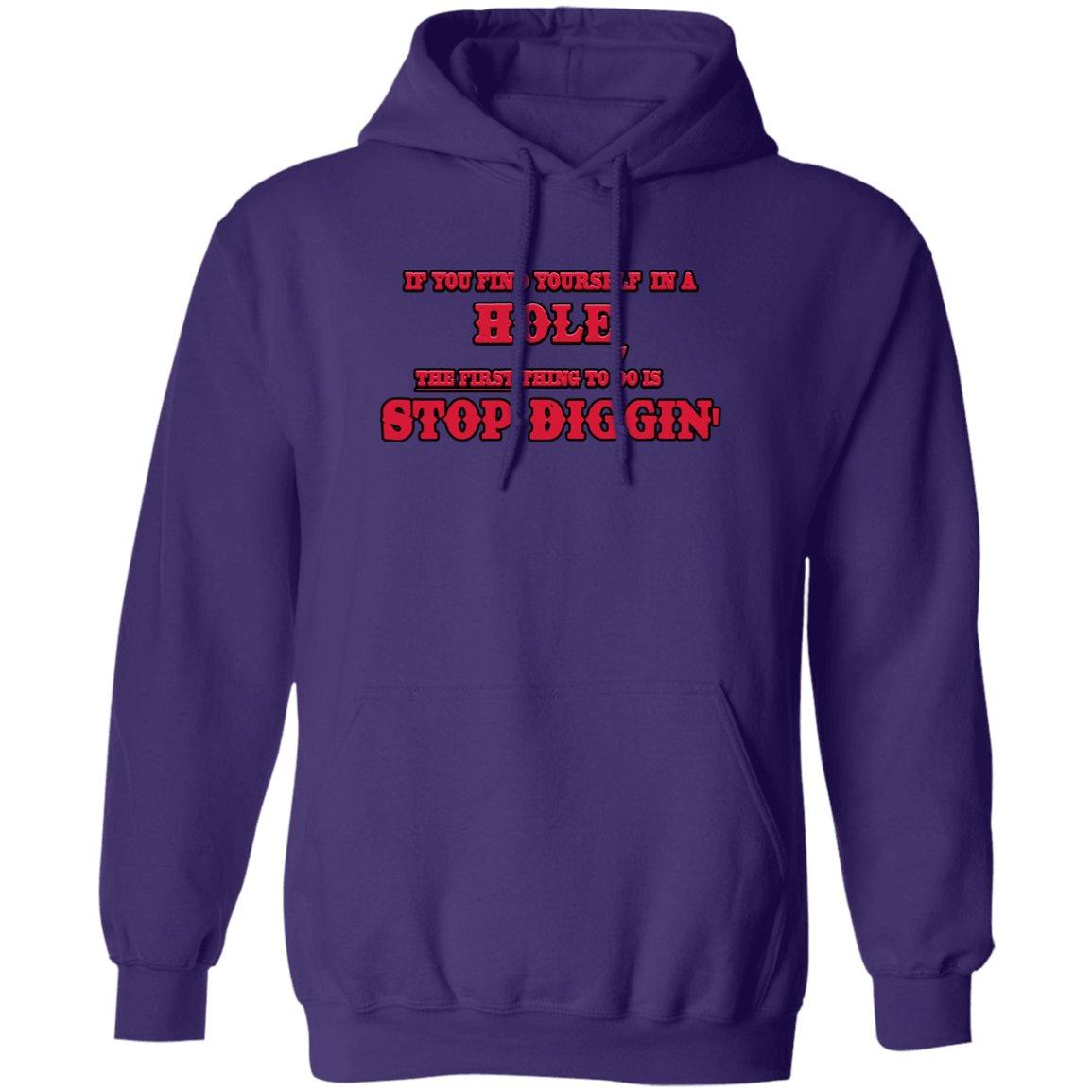 Rob Wiethoff- Stop Diggin'/silhouette black/ Pullover Hoodie - GtvStore