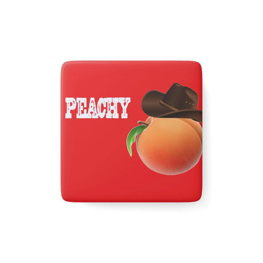 Roger Clark- Peachy/Porcelain Magnet, Square - GtvStore