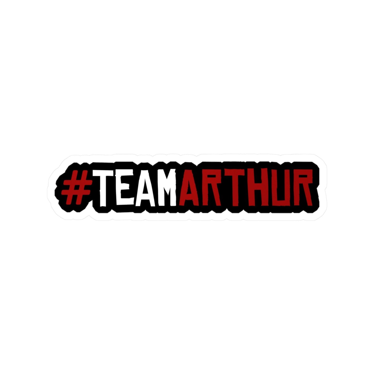 Roger Clark - #TeamArthur Vinyl Die-Cut Stickers - GtvStore